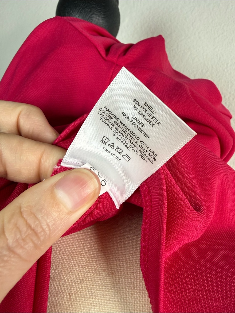 Express Fuchsia Ruched Wrap Dress - Picture 3 of 4
